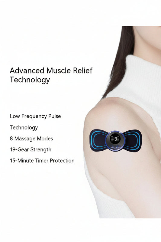 EMS Mini Electric Neck Back Body Massager Cervical Electric Neck Back Massager Muscle Therapy Pressure Pain