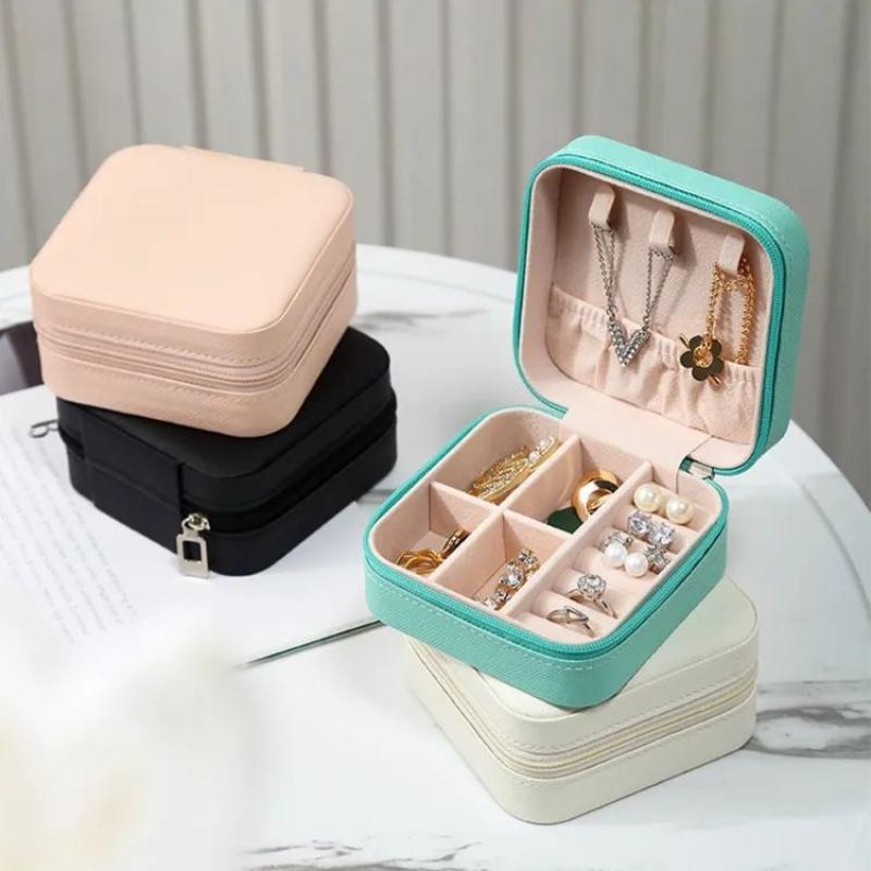Leather Jewellery Organizer Box