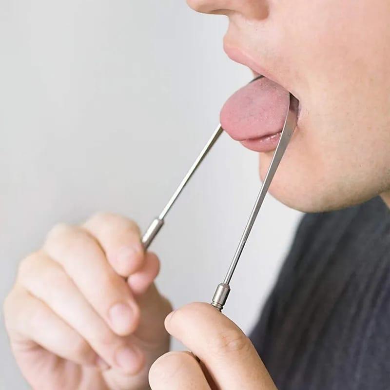 Premium Quality Tongue Cleaner Stainless Steel Silver