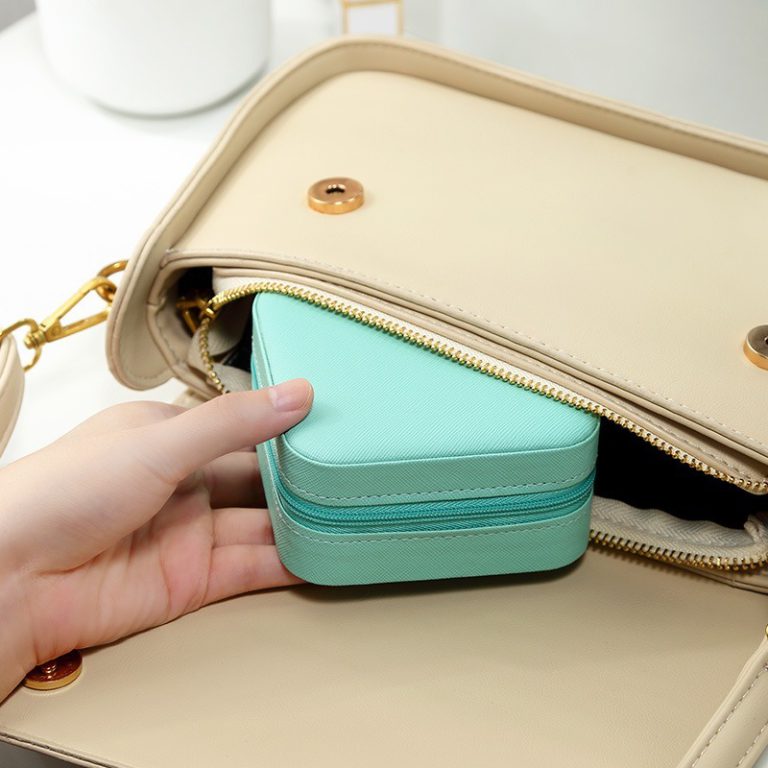 Leather Jewellery Organizer Box