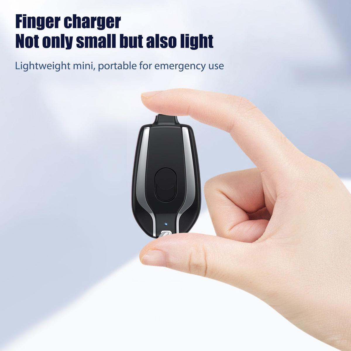 Android Keychain Phone Charger Emergency Power Banks Retractable Plug Power Fast Charging