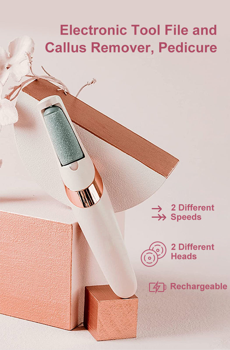 Electric Foot File for Heels Grinding Pedicure Tools Callus Remover USB Rechargeable Professional Foot Care Tool Dead Hard Skin