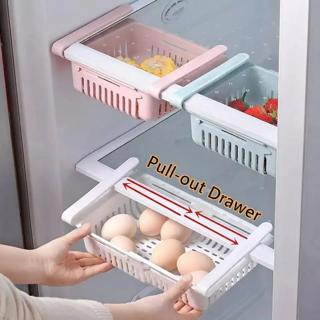 Adjustable Fridge Storage Basket