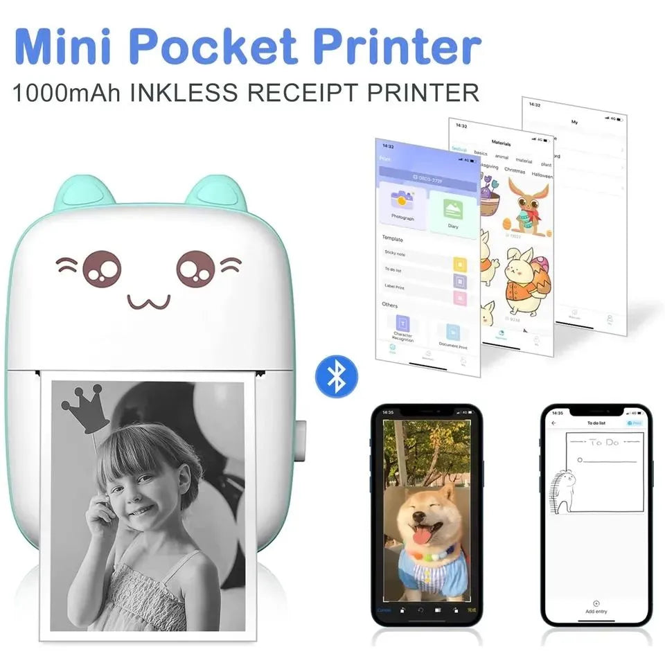 Mini Printer-Portable Pocket Thermal Printer