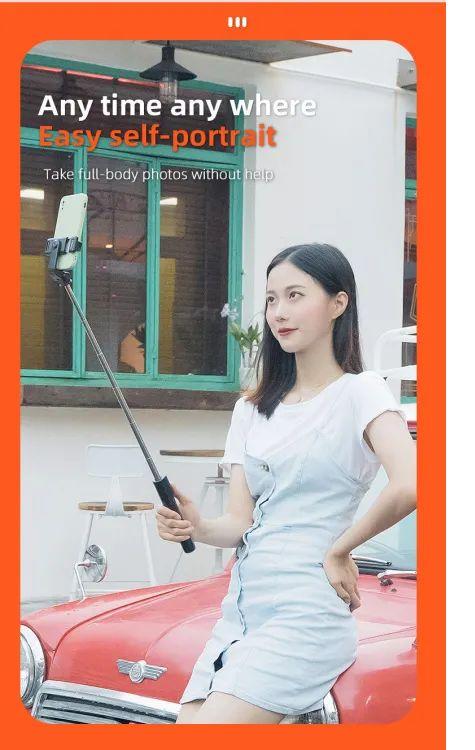 3-in-1 Selfie Stick with Bluetooth Shutter & Tripod