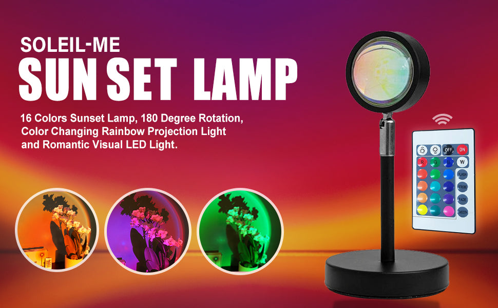 3-in-1 Sunset Light lamp Sunset Projection lamp
