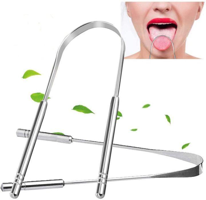 Premium Quality Tongue Cleaner Stainless Steel Silver