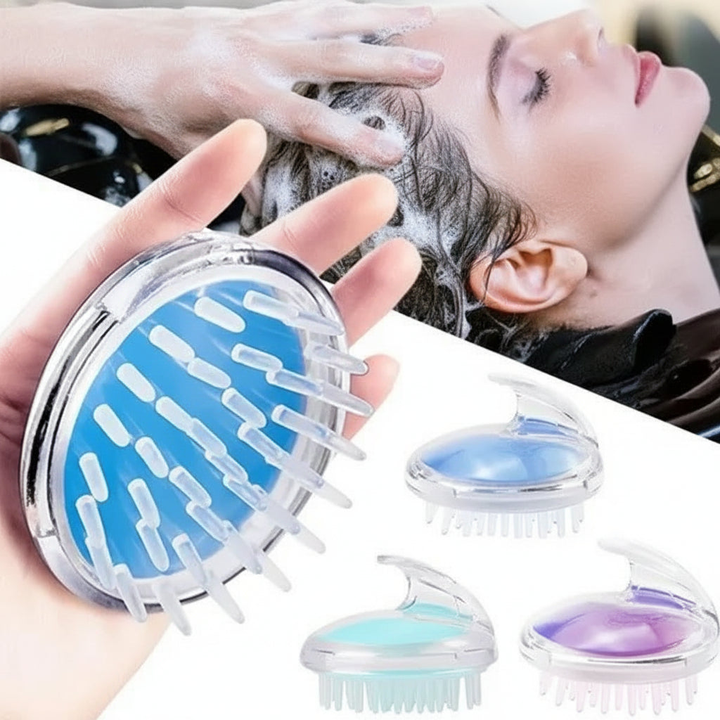 Premium Soft Silicone Head Scalp Massager Brush