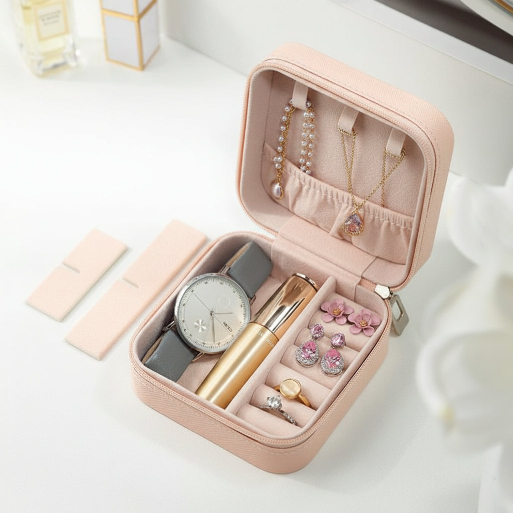 Leather Jewellery Organizer Box