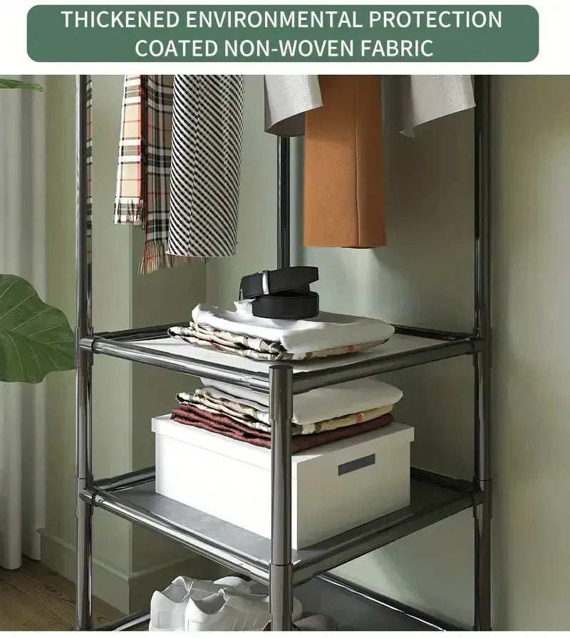 Multifunctional Corner Coat Rack | Nail-Free Installation | Space-Saving Coat & Storage Organizer | Waterproof & Durable | 3 Layers