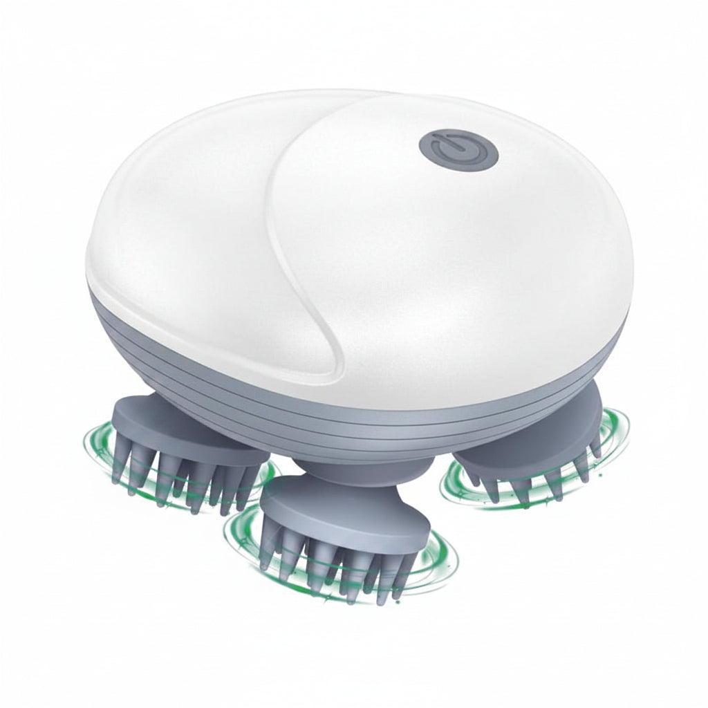 Electric Scalp Massager 4 Head Hair & Scalp Massage Brush