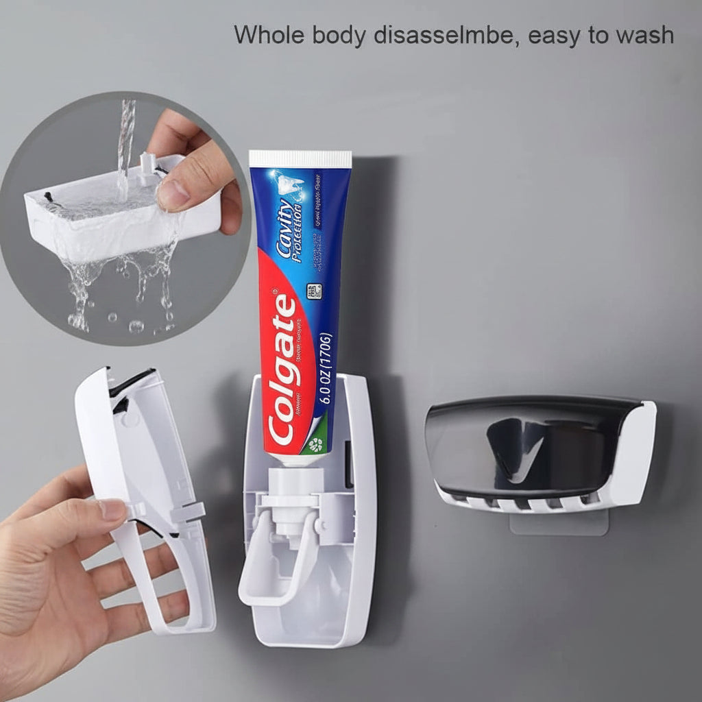 Toothpaste Dispenser & Brush Holder