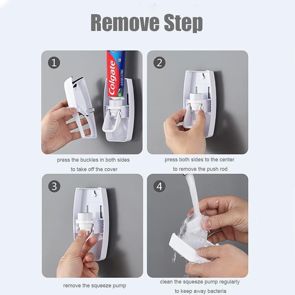 Toothpaste Dispenser & Brush Holder