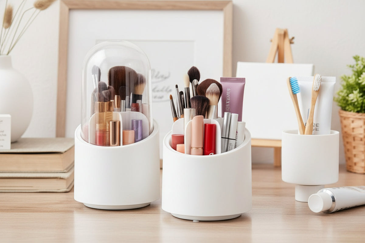 360 Degree Makeup Brush Organizer