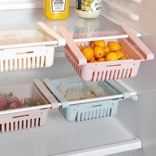 Adjustable Fridge Storage Basket