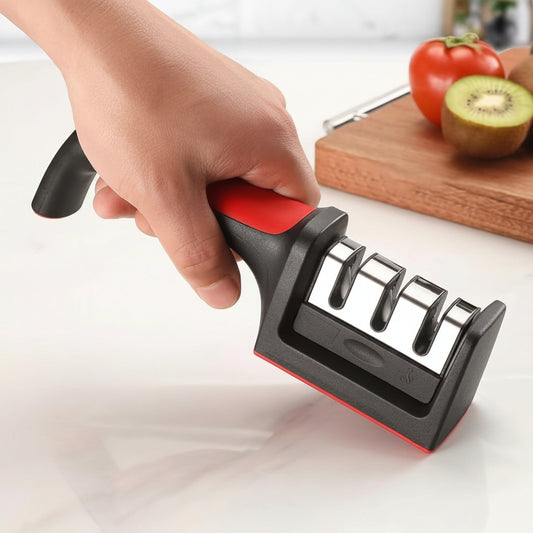 Household Knife Sharpener Kitchen Multi Functional Three Section Cutter Diamond Cutter Sharpening
