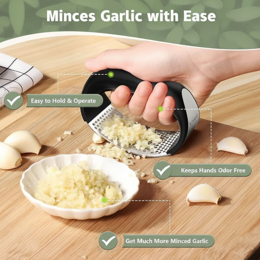 Hand Press Tool for Garlic Paste