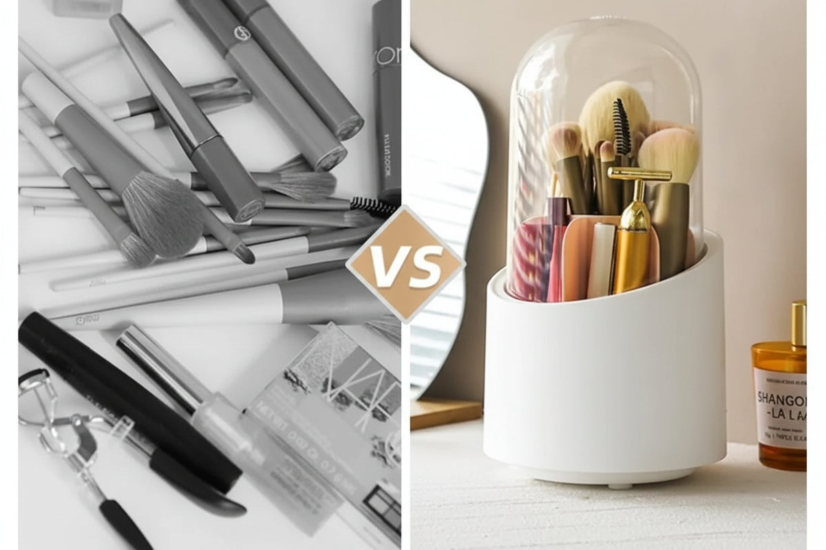 360 Degree Makeup Brush Organizer