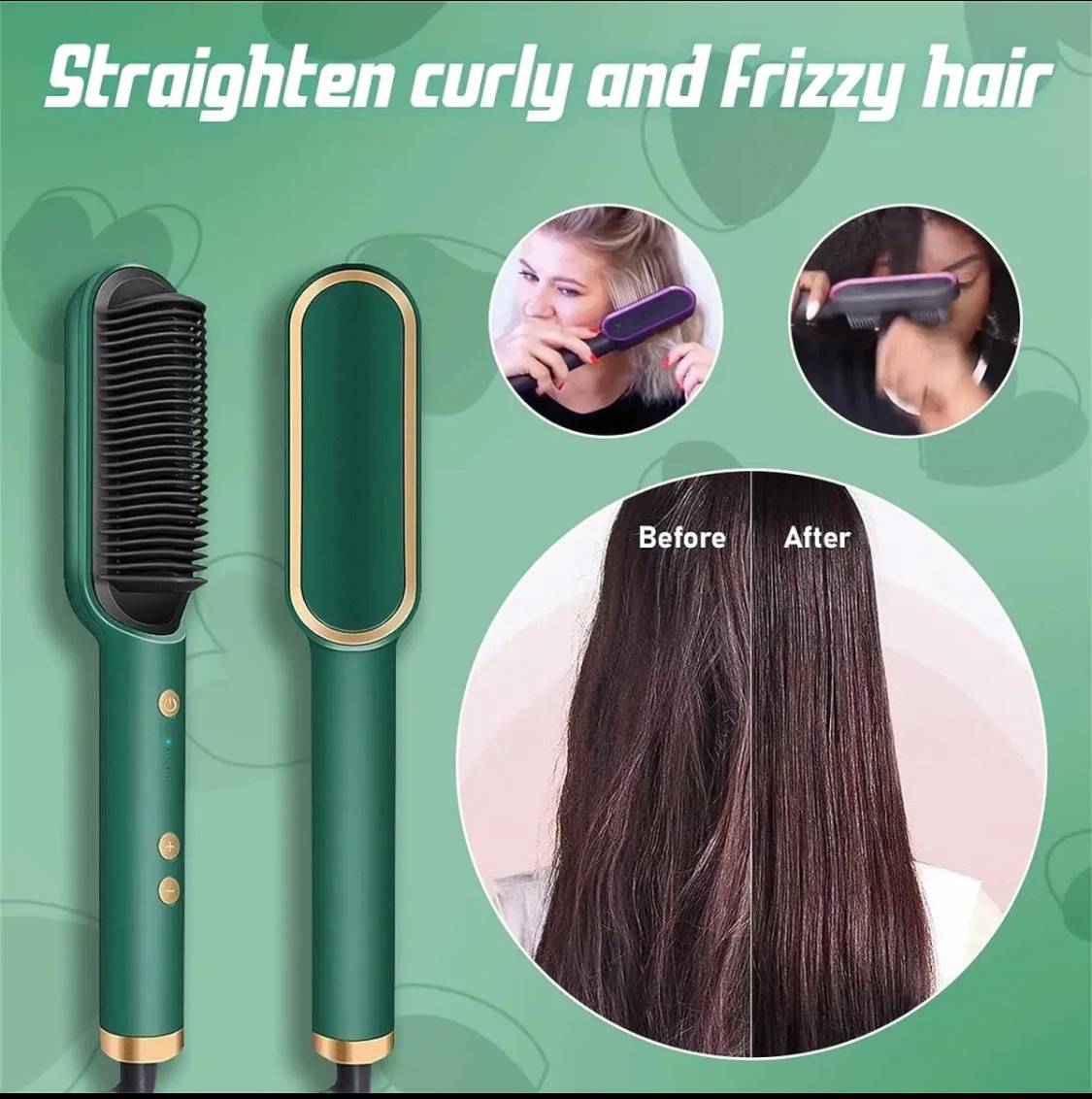 Original 909 Brush Hair Straightener Brush For Girls Comb Style / Hair Styling Hair Comb Brush