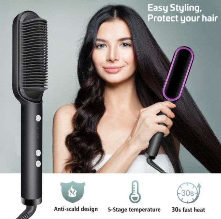 Original 909 Brush Hair Straightener Brush For Girls Comb Style / Hair Styling Hair Comb Brush